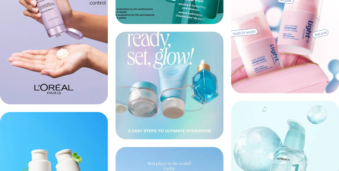L'Oréal recent Meta ad creatives
